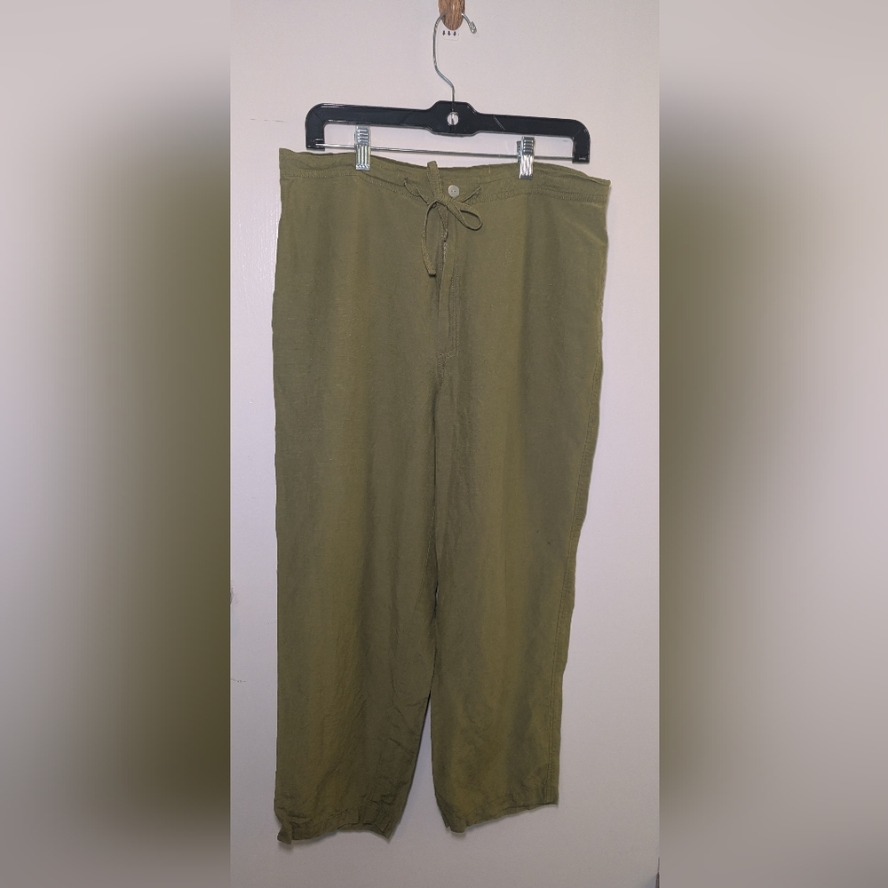 Debra DeRoo Silk/Linen Woman Pants